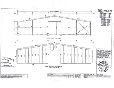 metal building blueprints free